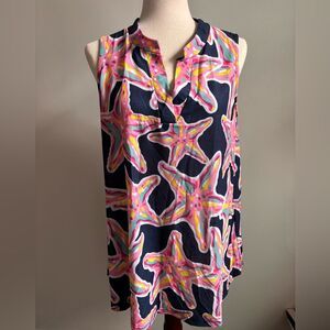 Simply Southern Savannah starfish print tunic top Medium